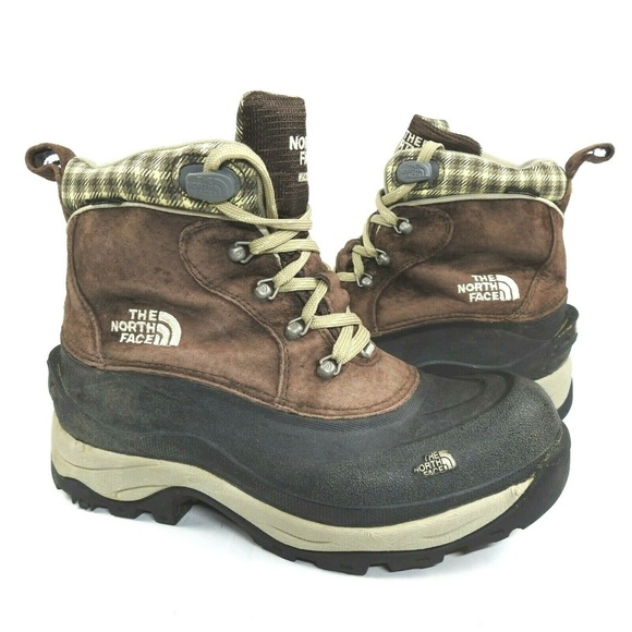 The North Face Shoes - North Face Brown Suede Primaloft Snow Boots